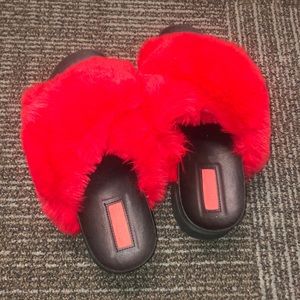 Furry small platform slides